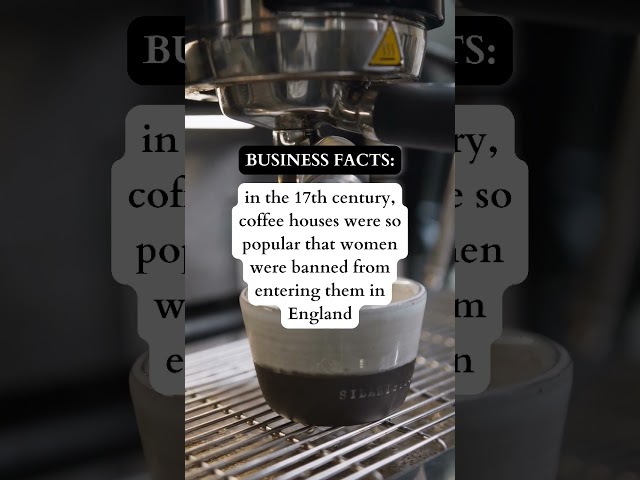 Coffee Houses Banned Women in 17th Century England #business #shorts #businessfacts