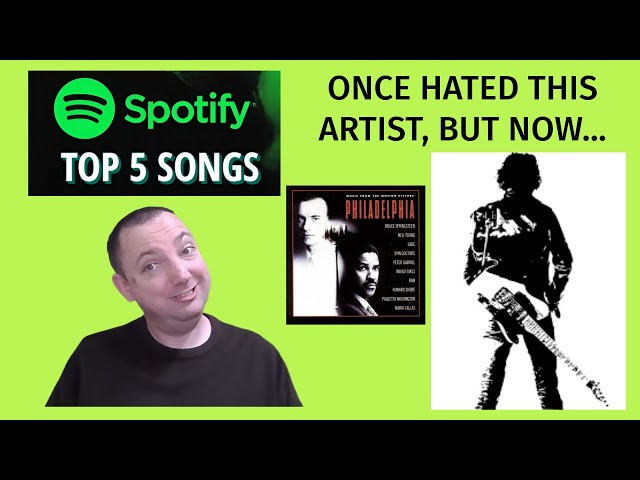 Actor's Reaction to Bruce Springsteen's Top 5 Spotify Songs!
