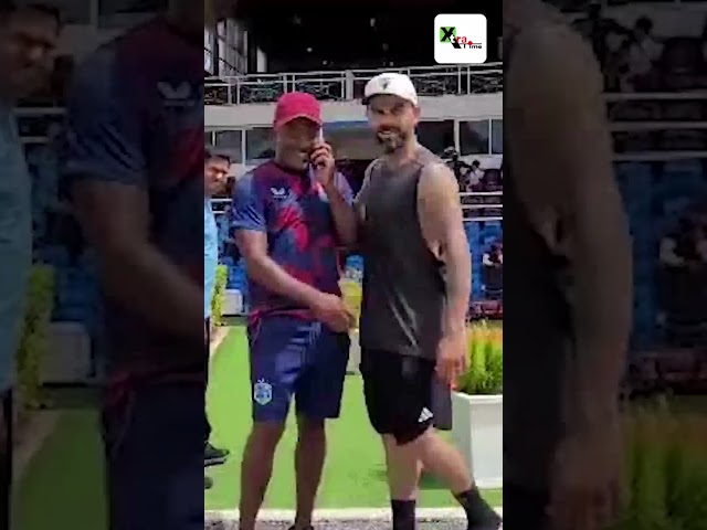When two legends Brian Lara and Virat Kohli met at Queens Park Oval I WIvsIND