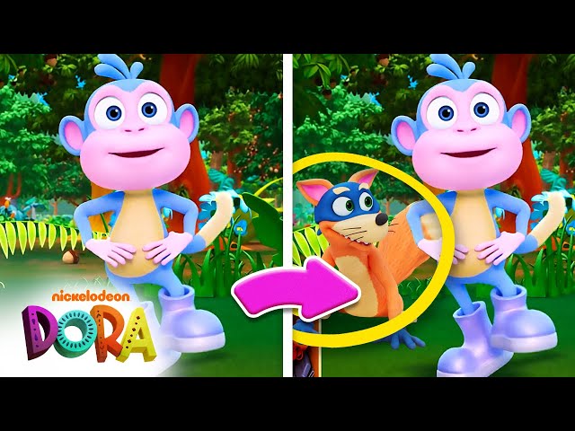 Swiper's Spot the Difference Game w/ Dora! #4 👀 | Dora & Friends