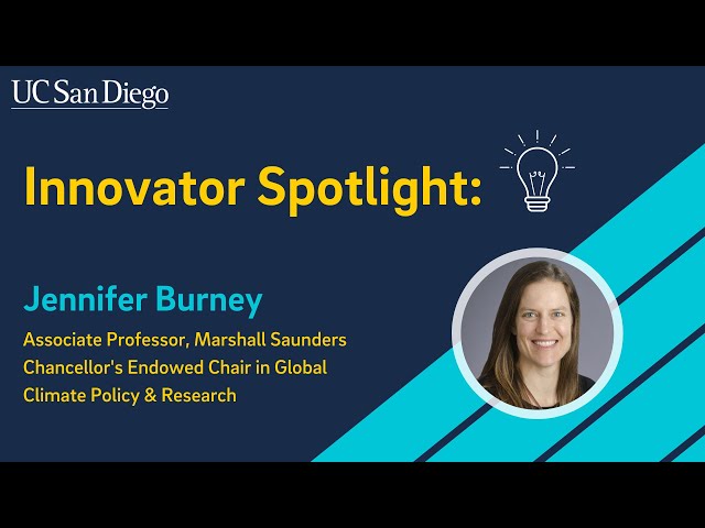 Innovator Spotlight: Jennifer Burney