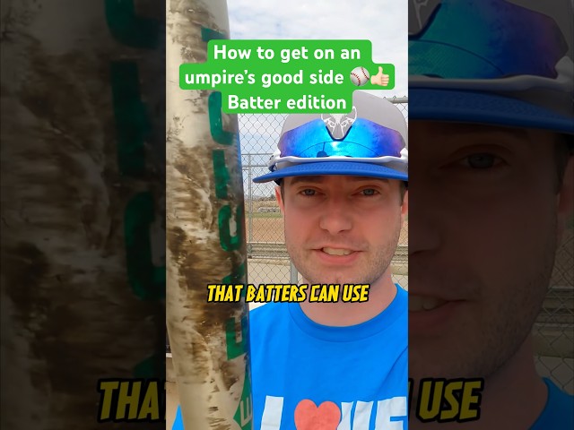 How to get on a baseball umpire’s good side - batters edition #baseball #baseballlife #baseballboy