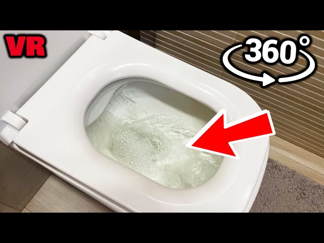 360 VR Video - FLUSHED DOWN THE TOILET