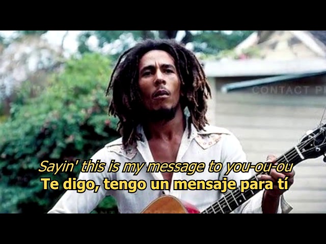 Three little birds - Bob Marley (LYRICS/LETRA) [Original] [w/earphones]