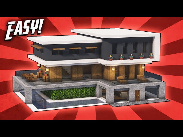 Minecraft: How To Build A Modern Mansion House Tutorial (#47)
