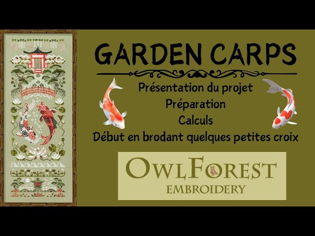 Garden Carps  #owlforest #pointdecroix #crossstitch #countedcrossstitch #puntodecruz #embroidery