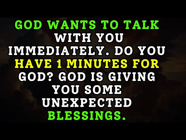 GOD WANTS TO TALK WITH YOU 💖 GOD MESSAGE TODAY 🙏Prophetic Word TODAY #urgentmessagefromgod