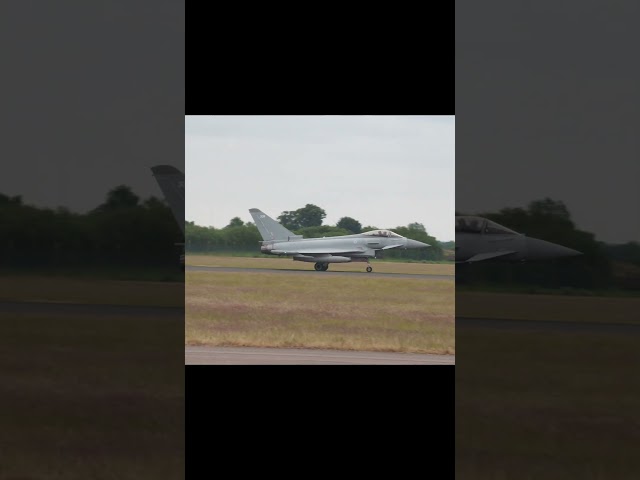 3 RAF Typhoons taking off