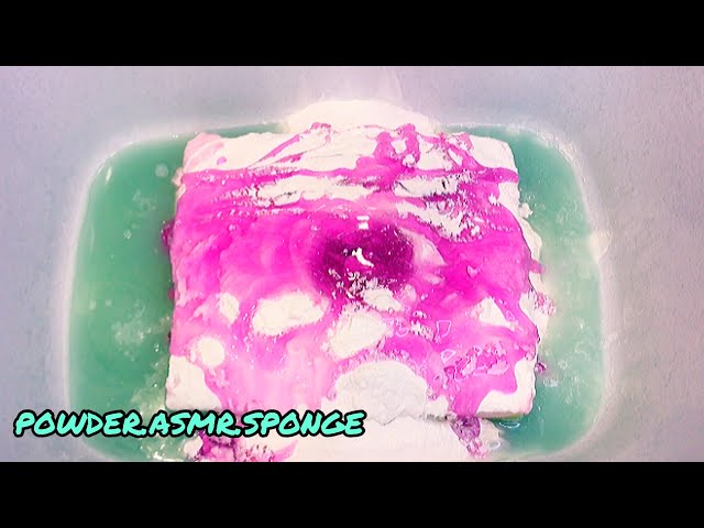 Squeezing sponge. Granote mix. 5 cans cleaning powder. Without gloves. ASMR