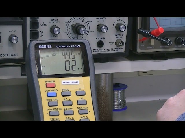 Testing Capacitors Removed From ADCOM GFA 5300