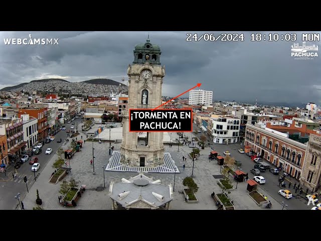 ⛈️ #PACHUCA | La tormenta sobre la capital de #Hidalgo #EnVivo