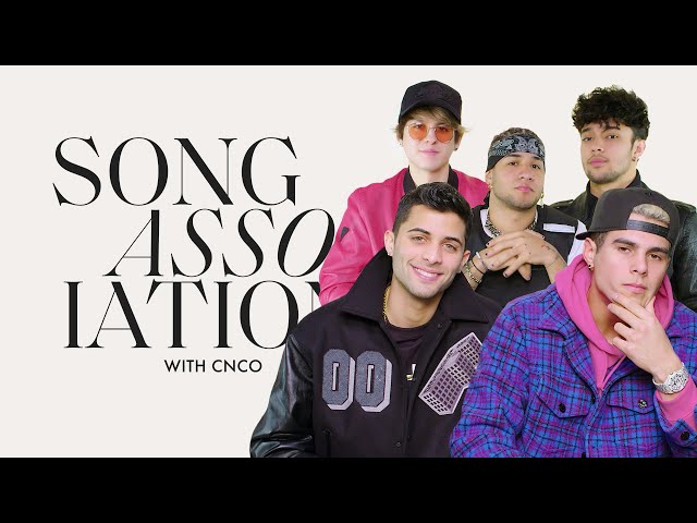 CNCO Sings "Mamita," Camilo, and Billie Eilish in a Game of Song Association | ELLE