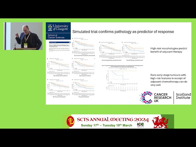 John Le Quesne - Predicting recurrence of pulmonary adenocarcinoma and the value of adjuvant