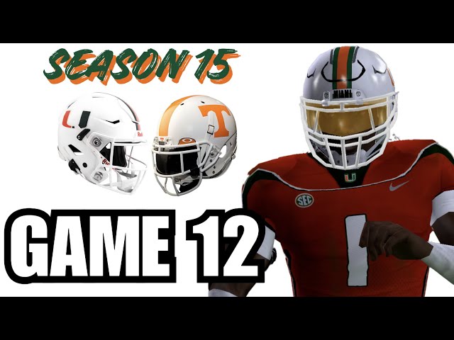Perfect Season on the Line - Tennessee at Miami - NCAA Football 06 Dynasty