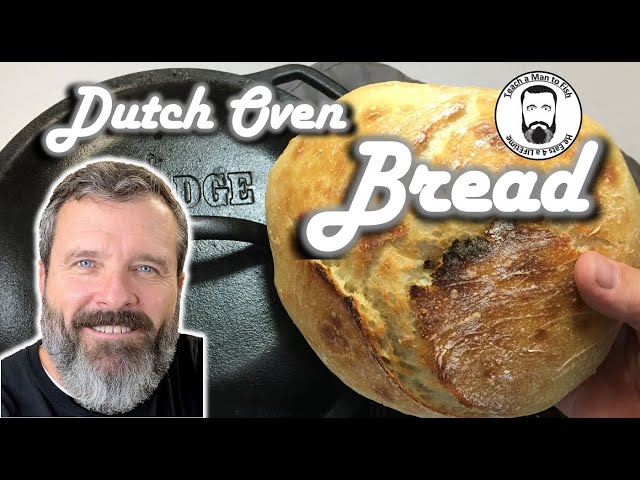 🔵 4 Ingredient 🍞 Bread in Lodge 🍳 Cast Iron - Teach a Man to Fish