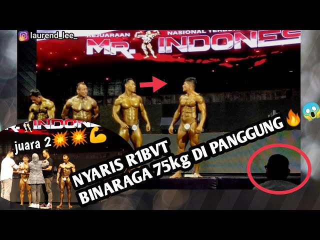 Sengg*lan saat Posing || nyaris R*but || Laurend Hutagalung Juara 2 Mr Indonesia kelas 75kg