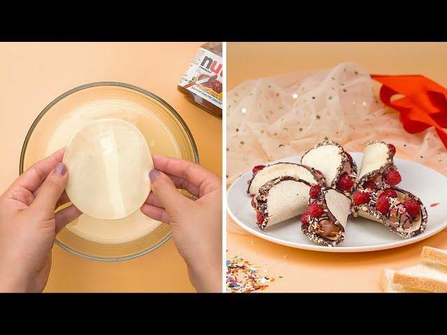 How to Make Delicious Strawberry Roll Cake | Cake It Easy | #Shorts