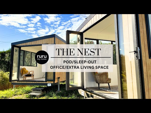 Ruru Tiny Homes: The Nest. Pod/Sleep-out/Office/Extra Living Space.