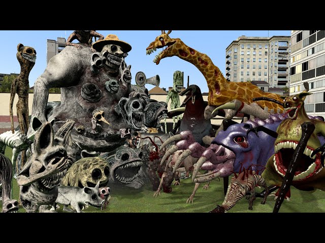 ZOOCHOSIS VS ZOONOMALY ALL MUTATED ANIMALS!! (Garry's Mod)