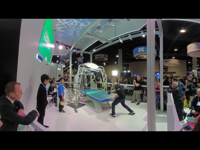 CES 2018 - Table Tennis - MAN VS. ROBOT IN 360!