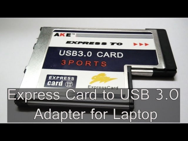 Express Card to USB 3.0 Adapter for Laptop Video Review