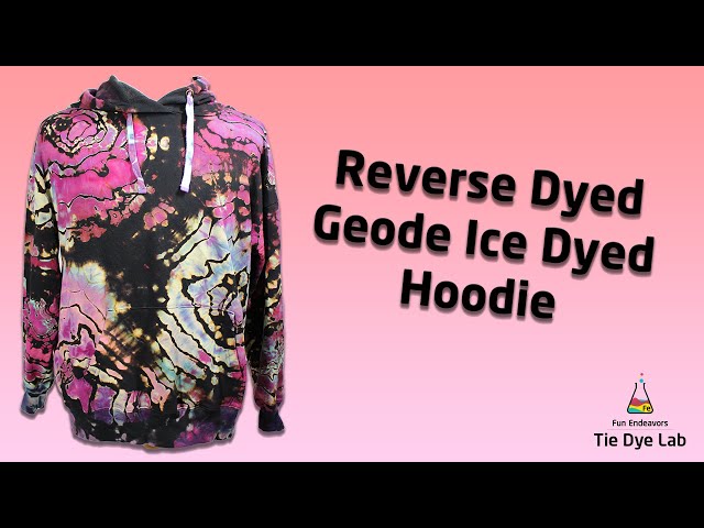 Tie Dye Designs : Reverse Dyed Geode Hoodie [OWB]