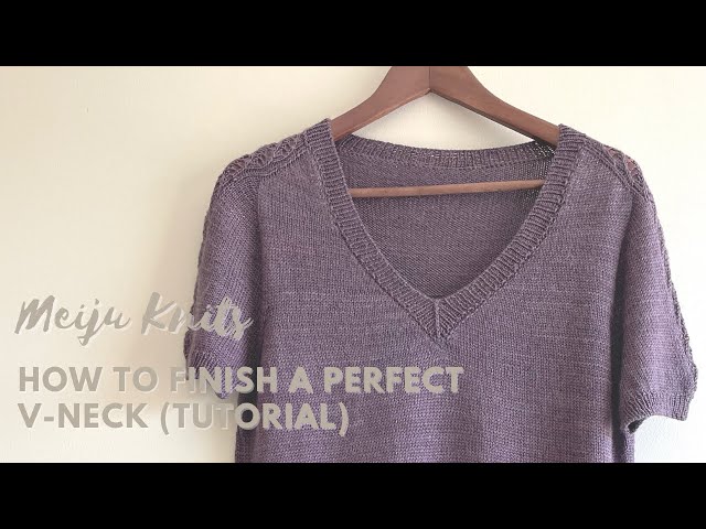 How to Finish a Perfect V-neck (tutorial)