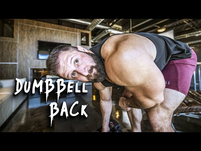 Dumbbell Back Workout At Home - (Light Weight = BIG GAINS!!)