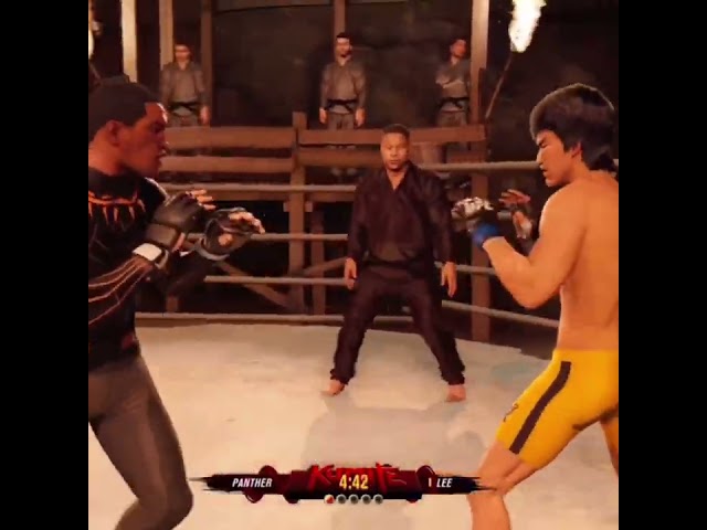 Bruce Lee vs. Black Panther 🦷🦷 #UFC4