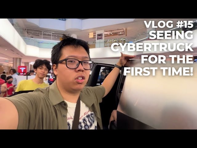 Seeing Tesla Cybertruck for the first time! VLOG #15