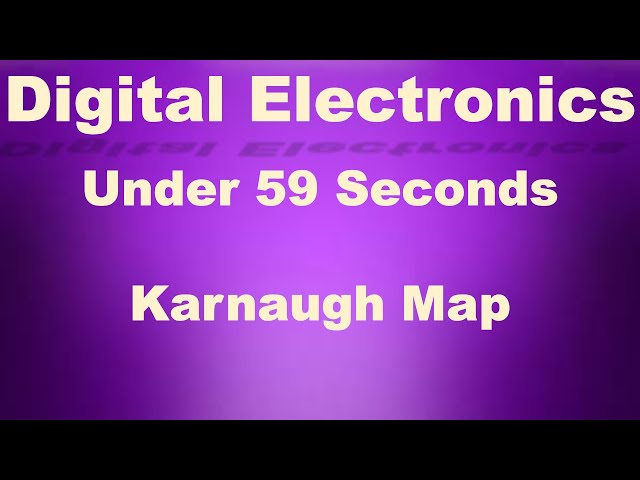K-Map Introduction | Digital Electronics under 59 seconds | VLSI Academy