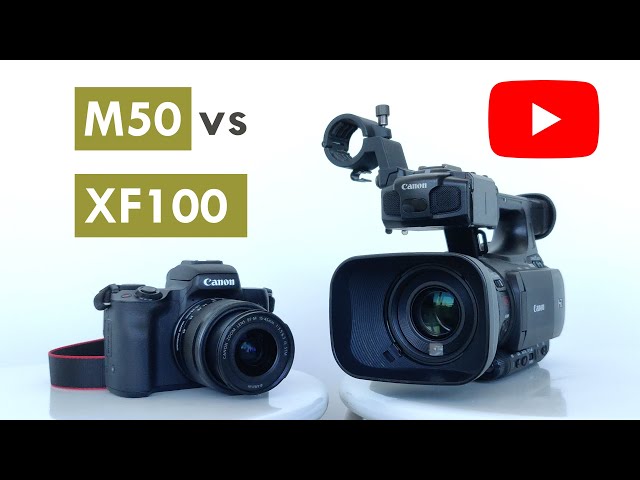 Canon M50 vs camcorder for YouTube: Which $600 camera is easier to use?