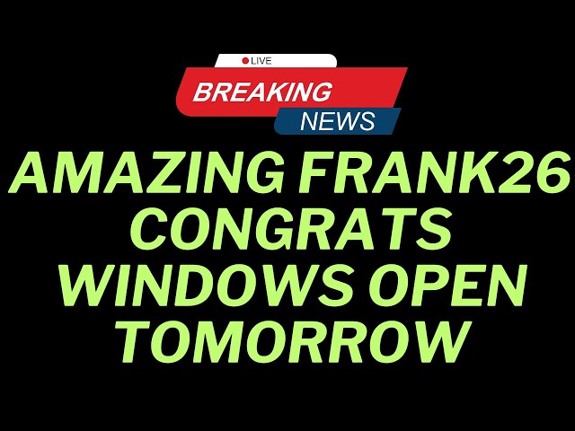 Amazing Frank26 Congrats Windows Open Tomorrow | IQDUSD Iraqi Dinar Latest Update Today 20 June 2024