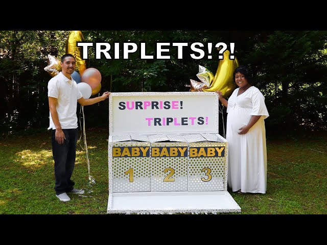 Gender Reveal Surprise! Triplets!