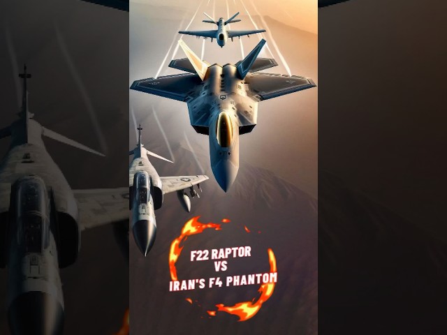 F-22 Raptor FLIES UNDER Iran's F-4 Phantom! UNDETECTED! (2024)