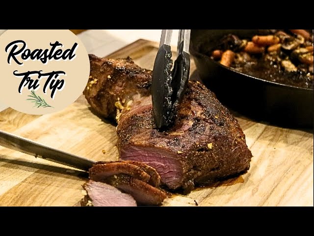 Roasted Tri Tip With Seasoned Dry Rub & Vegetables| ThymeWithApril
