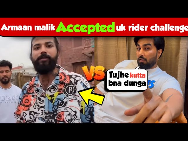 Armaan Malik Accepted uk07 rider boxing challenge,armaan malik vs uk07 rider 😂