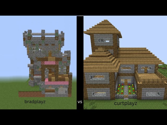 Minecraft build battle vs Bradley