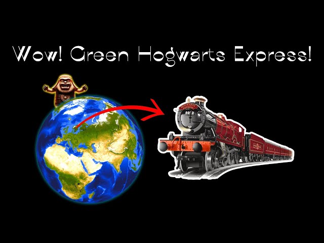 I found green Hogwarts Express on Google Earth and Google Maps 🌎
