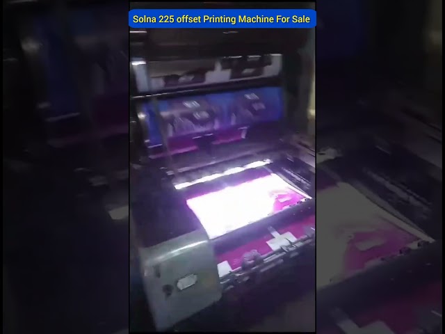 Solna 225 offset Printing Machine For Sale Nadeem Yousaf All Printing Machines Saler