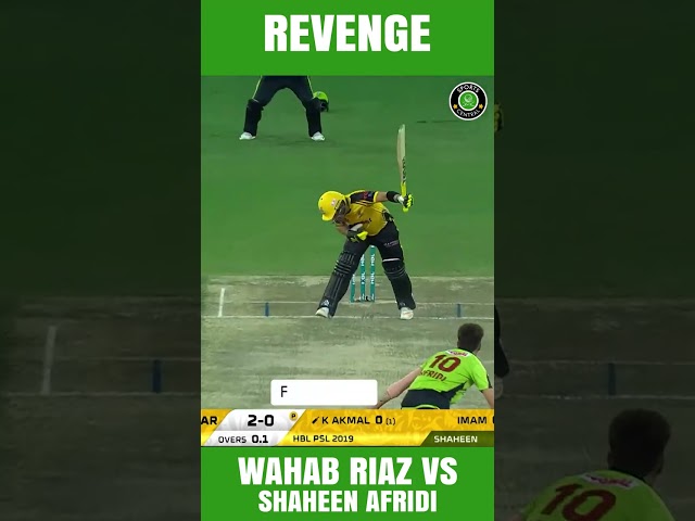 Revenge | Wahab Riaz vs Shaheen Afridi #HBLPSL8 #SabSitarayHumaray #SportsCentral #Shorts MB2A