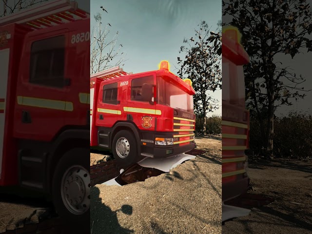 Firetruck emergency rescue in Black Forest 🚨🌳#viralshorts #shorts #vfx #shortsfeed #shortsyoutube