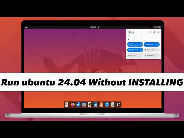 RUN Ubuntu 24.04 From USB Drive With Persistence Storage
