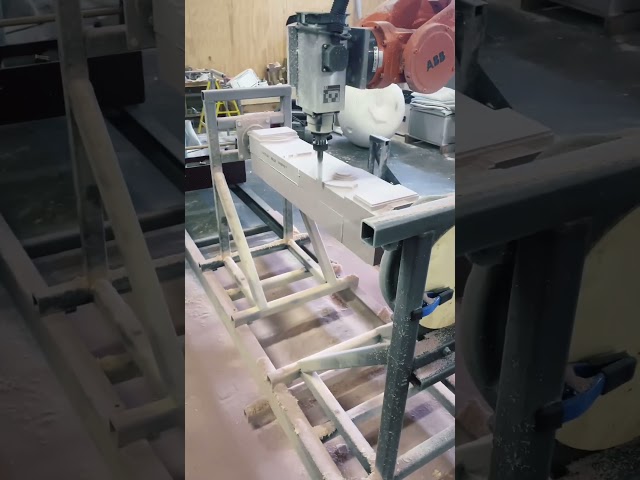 Robotic milling EPS #sprutcamrobot #nioform #cadcm #eps #milling #kuka #robot #roboticmilling