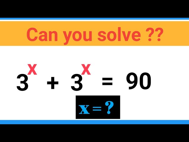 Nice Exponent Math Simplification | Find 'x' | tricks | Math tricks | Mathematics | How to solve !!