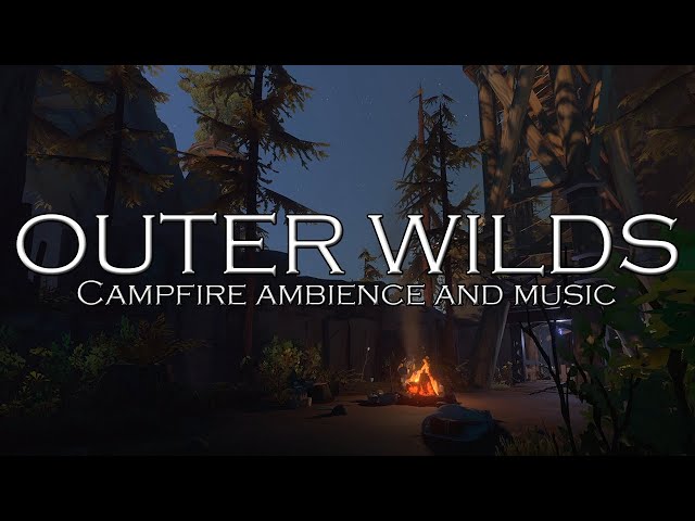 Outer Wilds Campfire Ambience and Music - Full Day and Night
