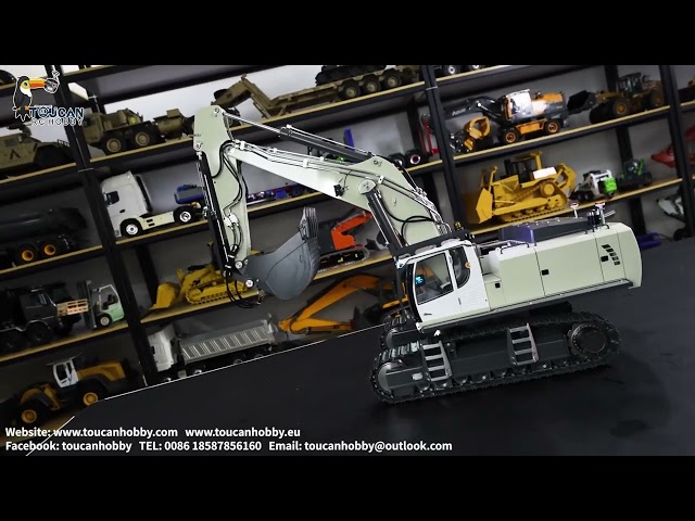 How does HUINA 1/14 Kabolite K970 100S hydraulic rc tracked excavator open a lighter? #rcexcavator