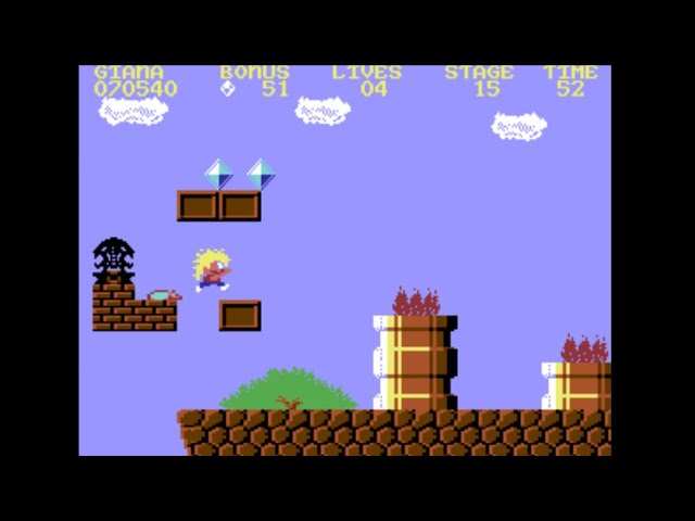Commodore 64 - Great Giana Sisters - 127,060 score