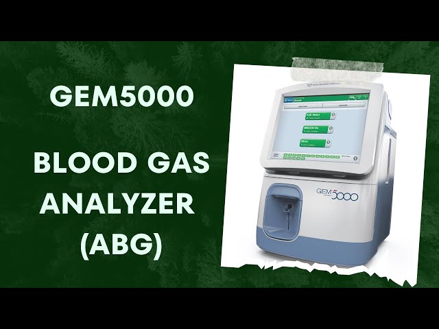 GEM 5000 BLOOD GAS ANALYSER