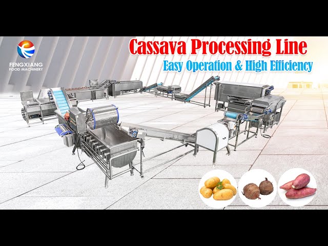 Cassava production line, processing machine line
